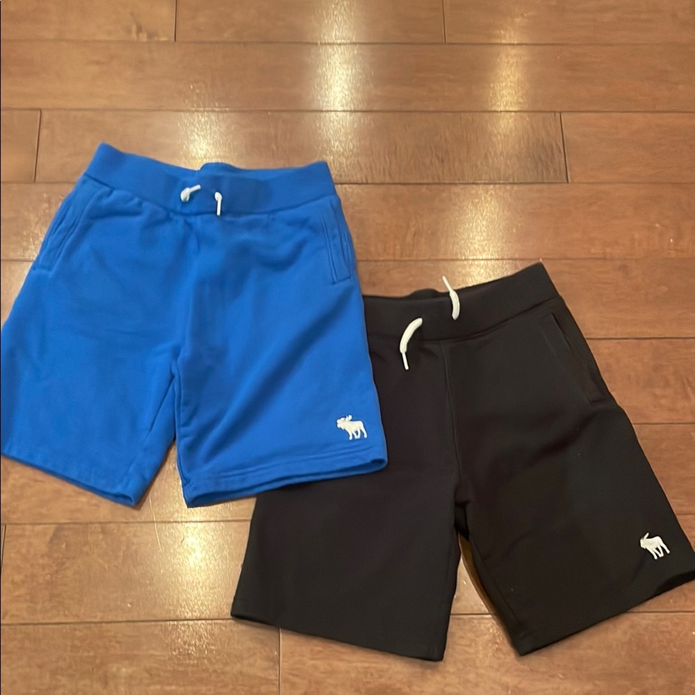 Abercrombie & Fitch Blue and Black Shorts